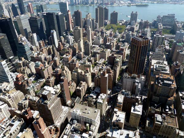 New York depuis l'Empire State Building  . . .