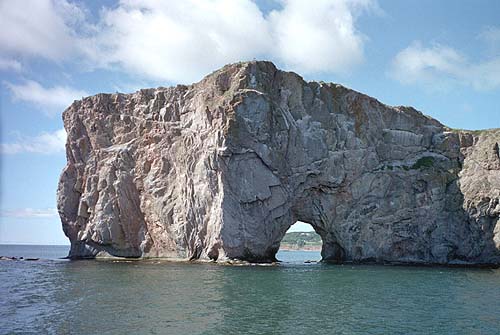 Percé et son rocher en Gaspésie